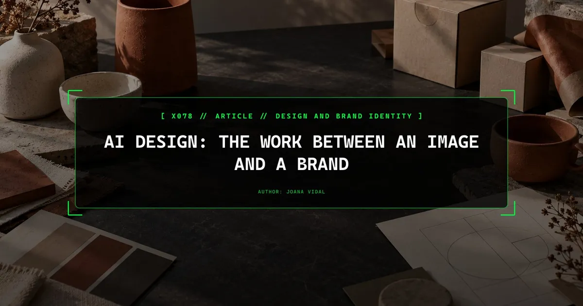 AI design: the work between an image and a brand