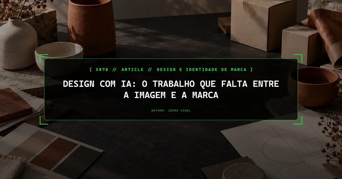 Design com IA: o trabalho que falta entre a imagem e a marca