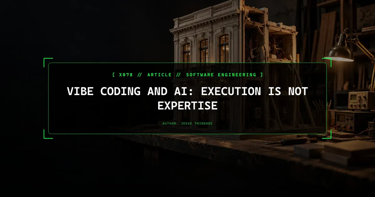 Vibe Coding and AI: Execution Is Not Expertise